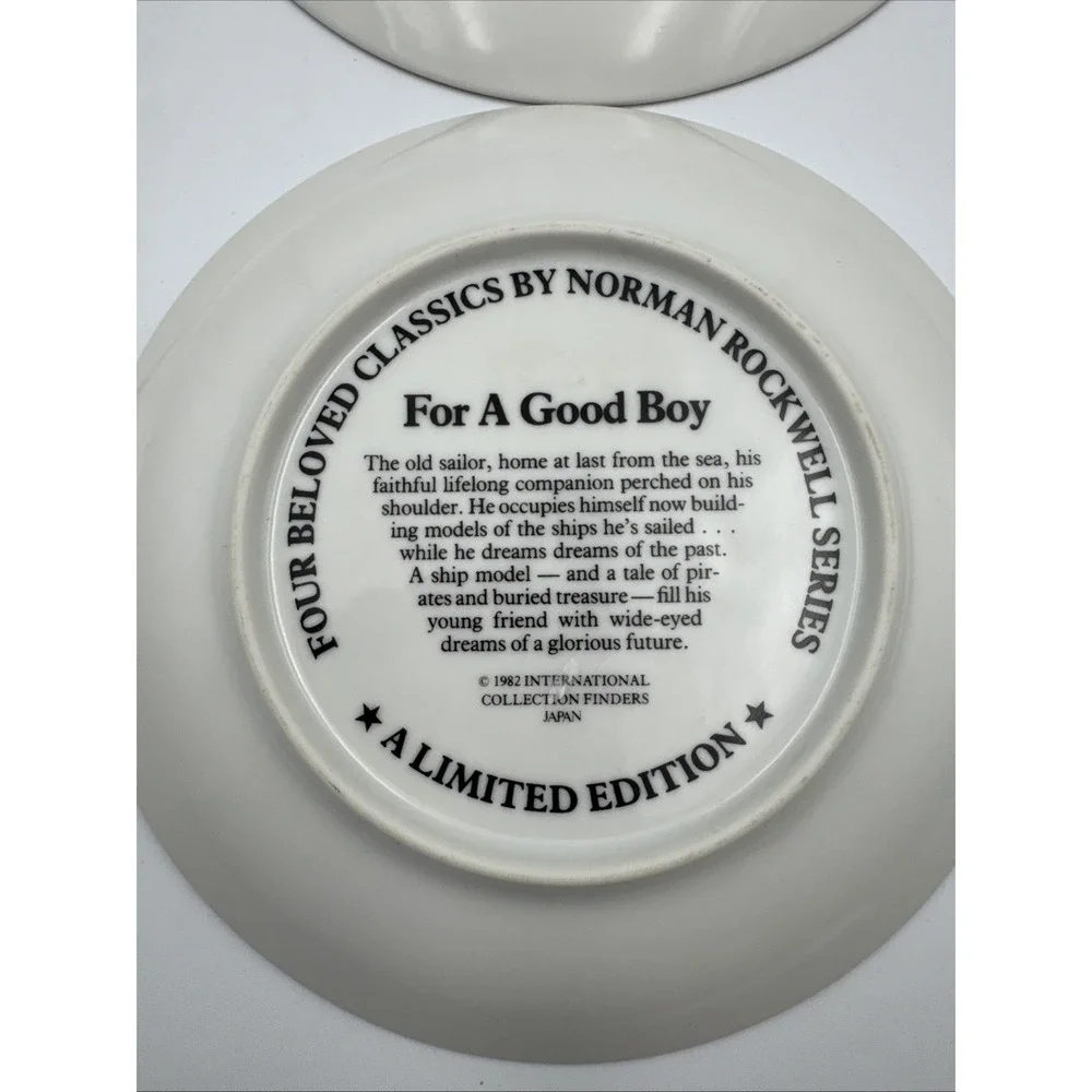 Norman Rockwell Set of 4 1982 Plates 